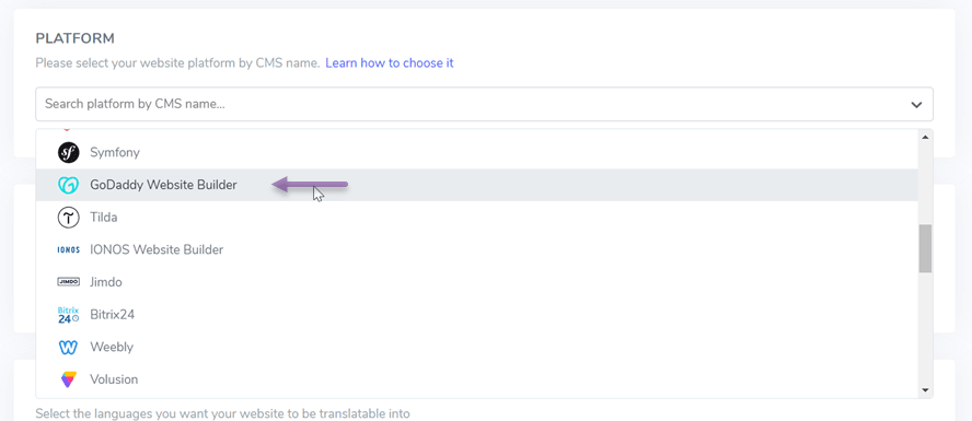 Cum să configurați traducerea automată GoDaddy în orice limbă