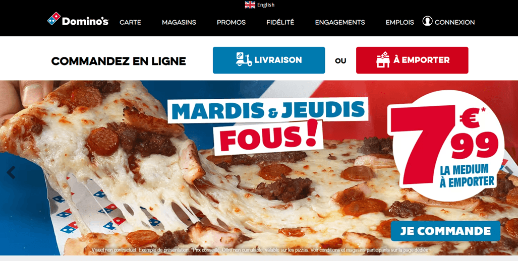 Domino's - Exemples de localisation : 5+ entreprises qui le font correctement